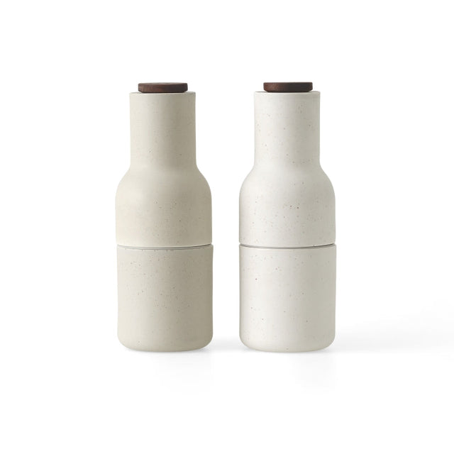Audo Bottle Grinder Keramik Set Sand – Salz- und Pfeffermühle mit Keramik-Mahlwerk, Design von Norm Architects