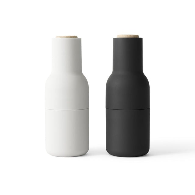 Audo Bottle Grinder Large Set Ash/Carbon – Salz- und Pfeffermühle Design von Norm Architects
