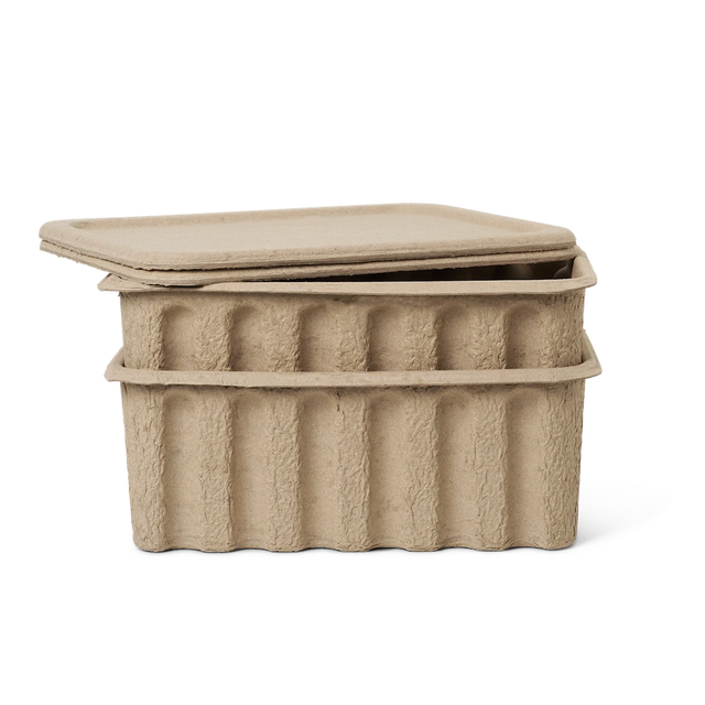 Aufbewahrungsbox Klein – Paper Pulp 2er Set von ferm LIVING