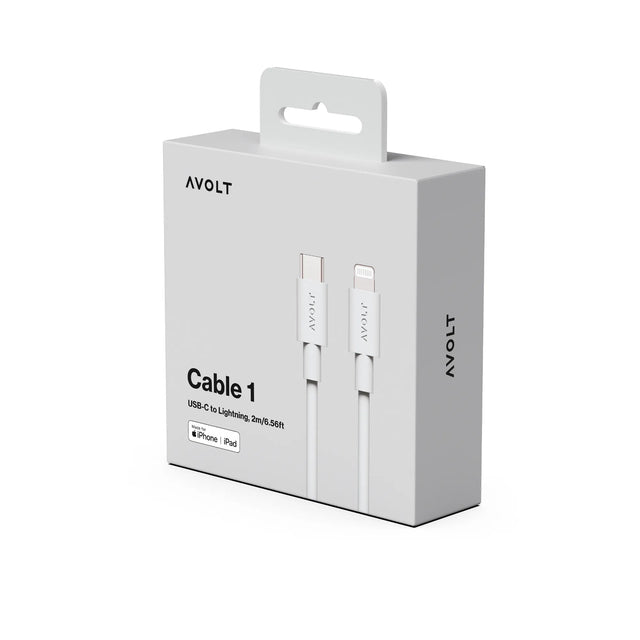 Avolt Cable 1 USB-C auf Lightning Ladekabel in Gotland Grey