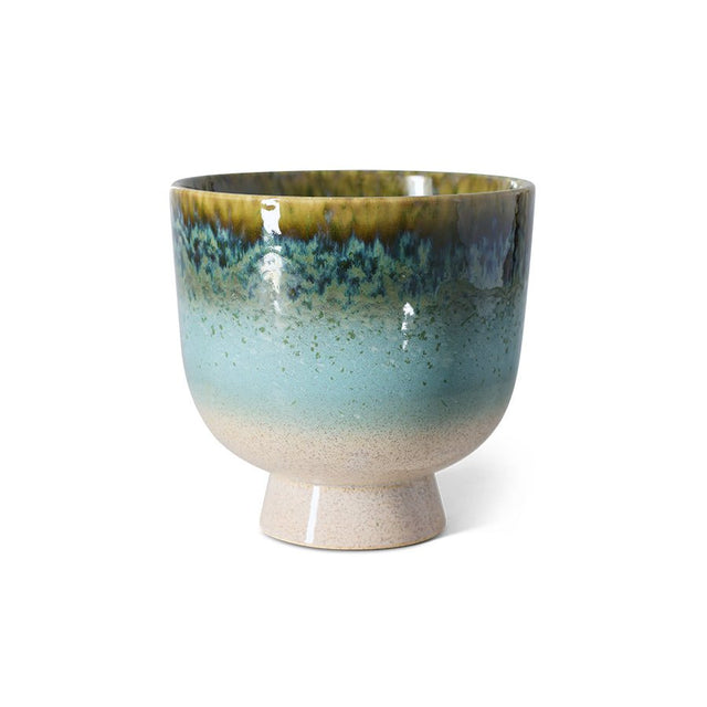 Blumentopf aus Keramik Retro Lagoon - HK Living - DesignWe.Love