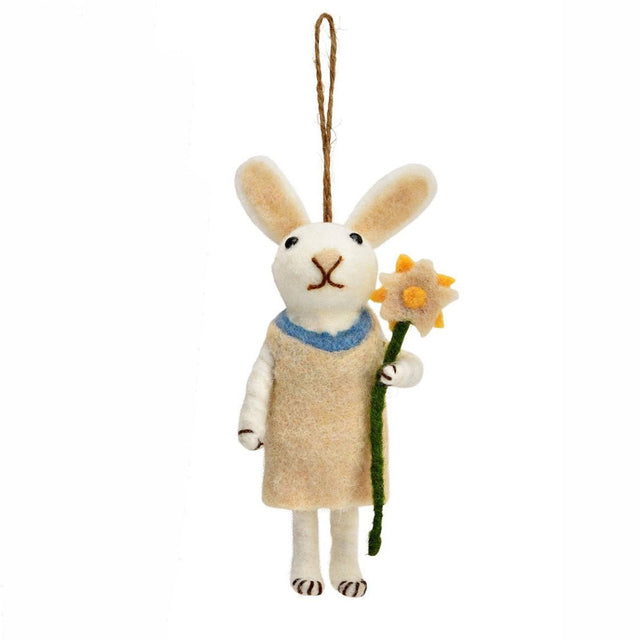 Filz - Hase Anhaenger Blumenfrau - DesignWe.Love