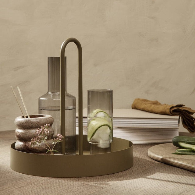 Grib Tray olive - Tablett von ferm LIVING - DesignWe.Love