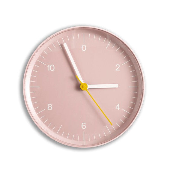 HAY Wanduhr Jasper Morrison, lautlose Design-Wanduhr pink, Recycled ABS