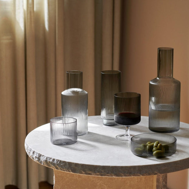 Ripple Karaffe klar mit geriffeltem Glas von ferm LIVING