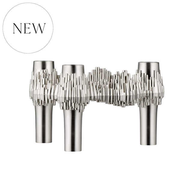 Kerzenhalter Quist Brushed Chrom - Stoff Nagel - DesignWe.Love
