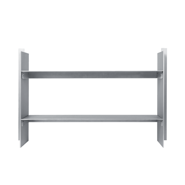 ferm LIVING Lager Low Rack Aluminium – niedriges Regal aus Metall