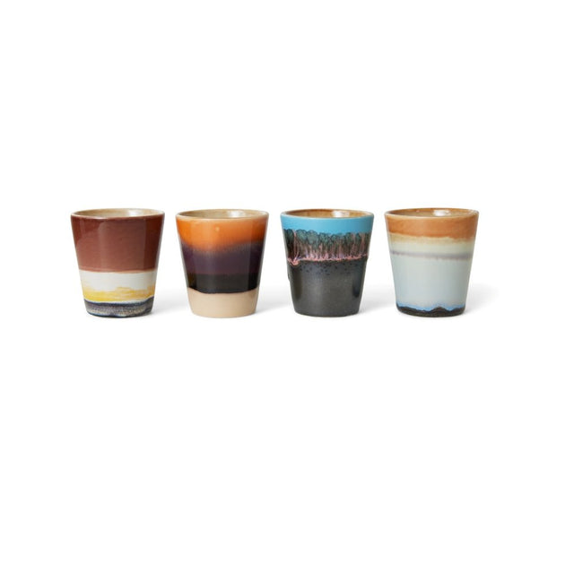 Ristretto Tassen im 4er Set 70s Ceramics Solar - HK Living - DesignWe.Love