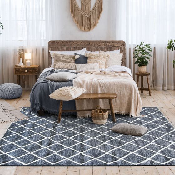 Teppich Gris D'Nomad Baumwolle 120x170 - DesignWe.Love