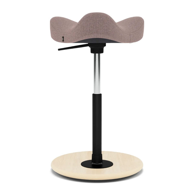 Varier Move Compact Sattelhocker, Holzbasis Natur, Bezug Re-Wool 648, Packshot