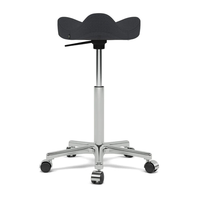 Varier Move Sattelhocker mit Rollen, Fußgestell Chrom, Bezug Select 60999, Packshot