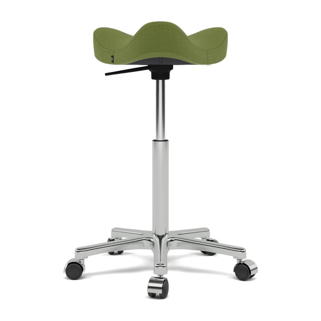 Varier Move Sattelhocker mit Rollen, Fußgestell Chrom, Bezug Select 67095, Packshot