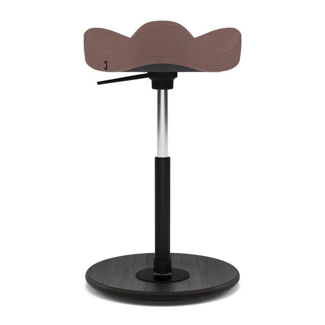 Varier Move Sattelhocker höhenverstellbar, Holzbasis Schwarz, Bezug Tonal 64211, Packshot