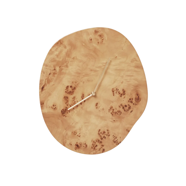 Wanduhr Melt Natural Burl - ferm LIVING