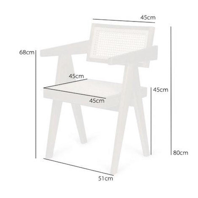 Office Chair mit Wiener Geflecht schwarz - Detjer