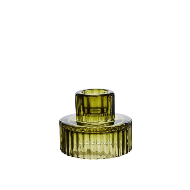 2 - in - 1 Kerzenhalter aus Glas DILAN - Wikholm Form - DesignWe.Love