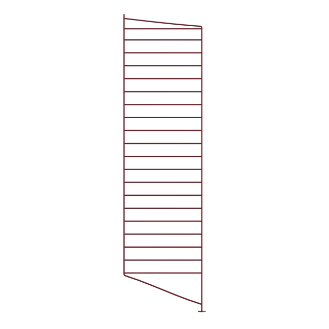String Bodenleiter 115×30cm Dunkelrot einzeln – Regalleiter String Furniture
