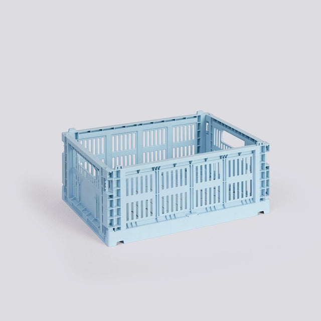 Aufbewahrungsbox Colour Crate Medium, Soft Blue - HAY - DesignWe.Love