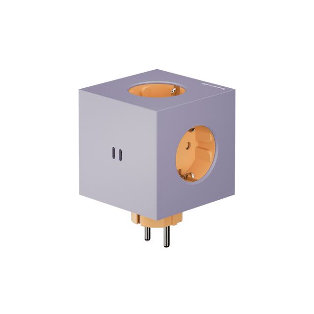 Avolt Square 2 Steckdosenwürfel ohne Kabel mit USB-C – Bauhaus-Archiv Edition