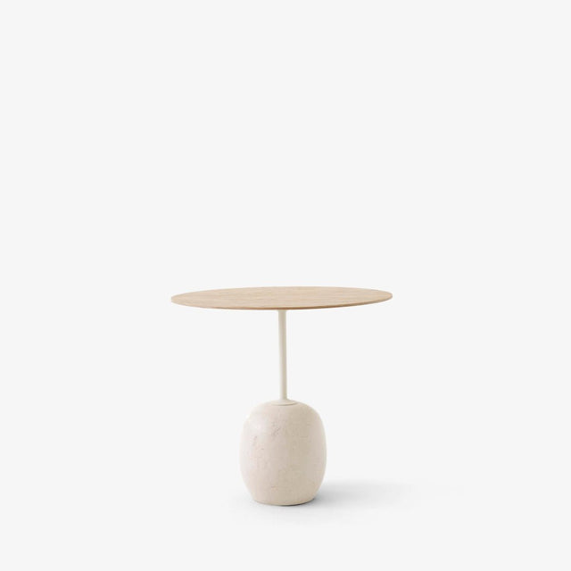 Beistelltisch Lato LN9 oval Lacquered Oak/Crema Diva - &Tradition - DesignWe.Love