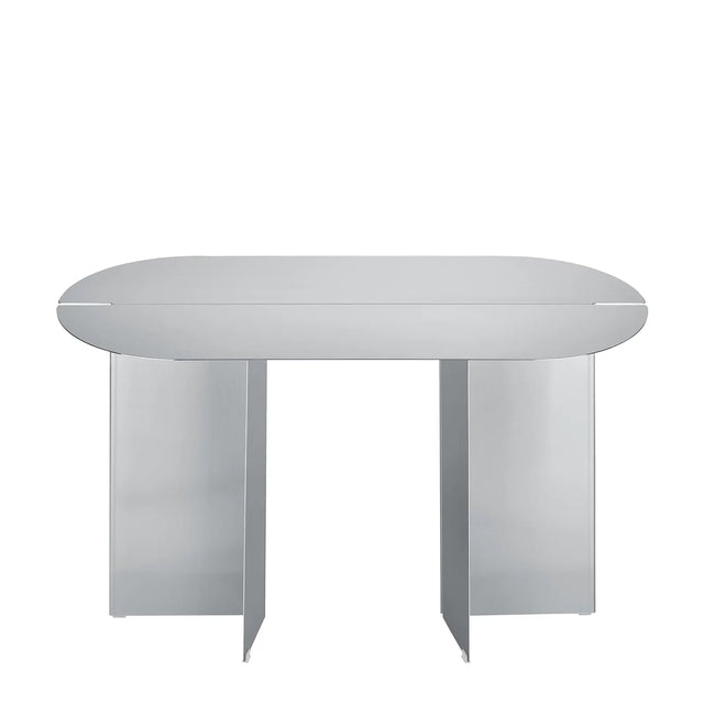 blomus ORU Sitzbank Edelstahl matt – schmale Sitzbank für den Flur aus gefaltetem Metall, 80 cm