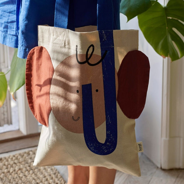 D/7/3Jutebeutel Elephant Tote Bag Kids - ferm LIVING - DesignWe.Love