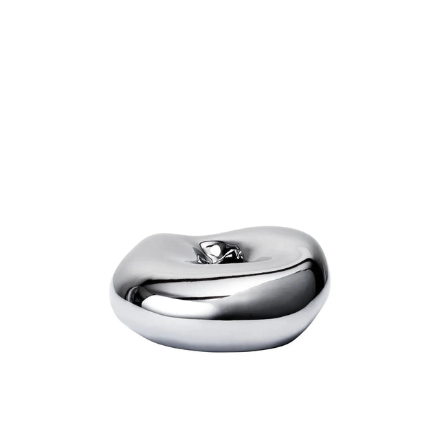 ferm LIVING Bellure Kerzenhalter Silber aus galvanisiertem Porzellan