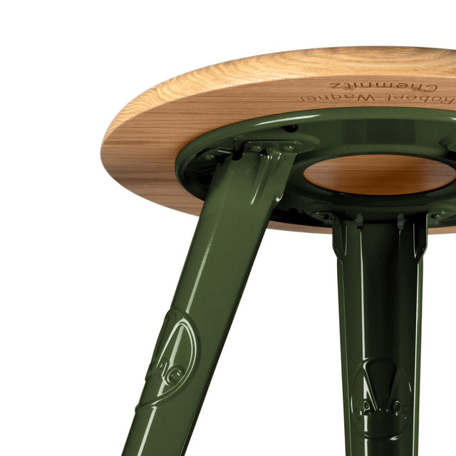 Hocker Schemel Esche 50cm Mountain Green - Rowac - DesignWe.Love