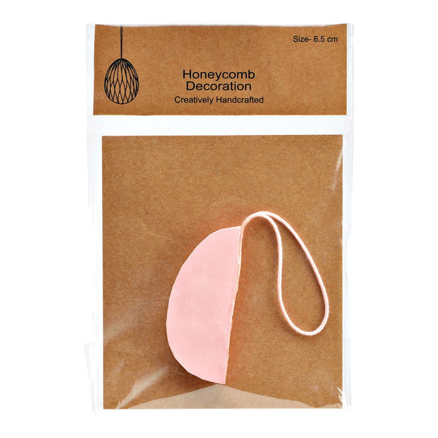 Osterei zum Hängen aus Papier Rosa Honeycomb - DesignWe.Love