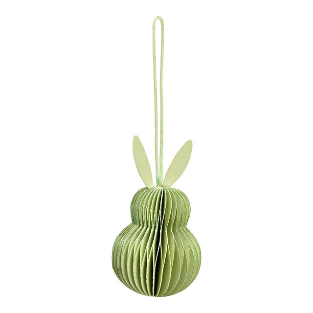 Osterhase zum Hängen aus Papier Grün Honeycomb - DesignWe.Love