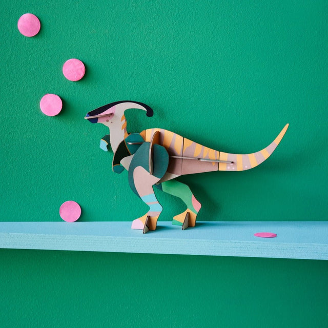 Parasaul Dino 3D - Pappmodell aus Recyclingkarton - Studio Roof - DesignWe.Love
