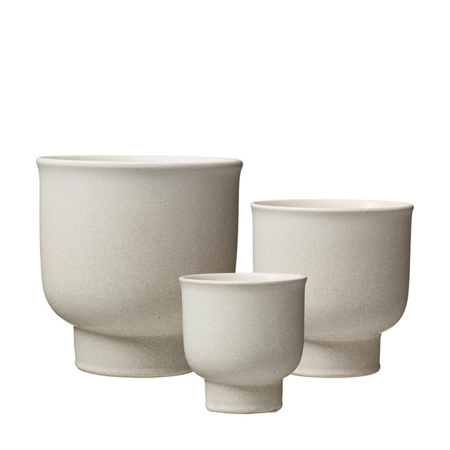 Pflanztopf 3er - Set AIMEE in Off - White - Wikholm Form - DesignWe.Love