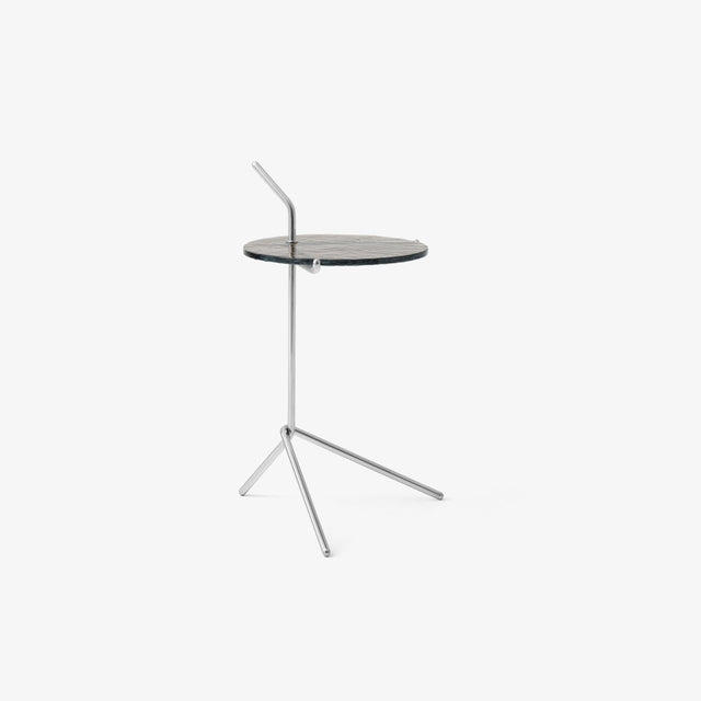 SH9 Halten Beistelltisch Edelstahl/Smoked Glass – &Tradition – DesignWe.Love