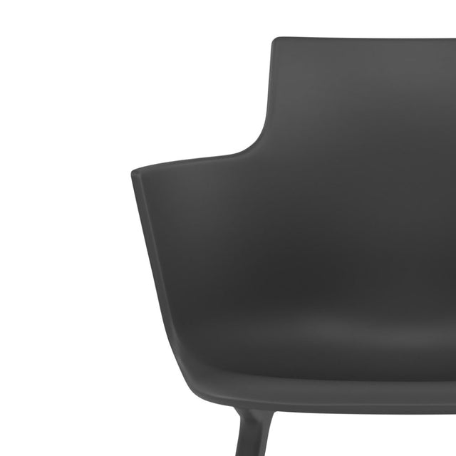 Varier Social Tilt Esszimmerstuhl mit Armlehne in Onyx Black – Ansicht 5