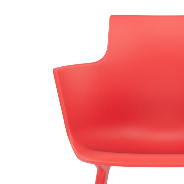 Varier Social Tilt Esszimmerstuhl mit Armlehne in Red – Ansicht 7