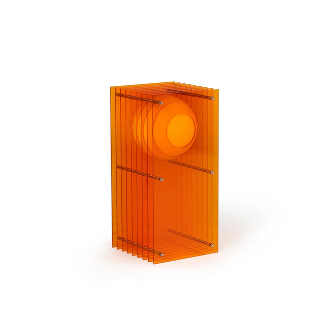 Stehleuchte Lớp Small Rectangle in Orange Acrylic - Bang - DesignWe.Love