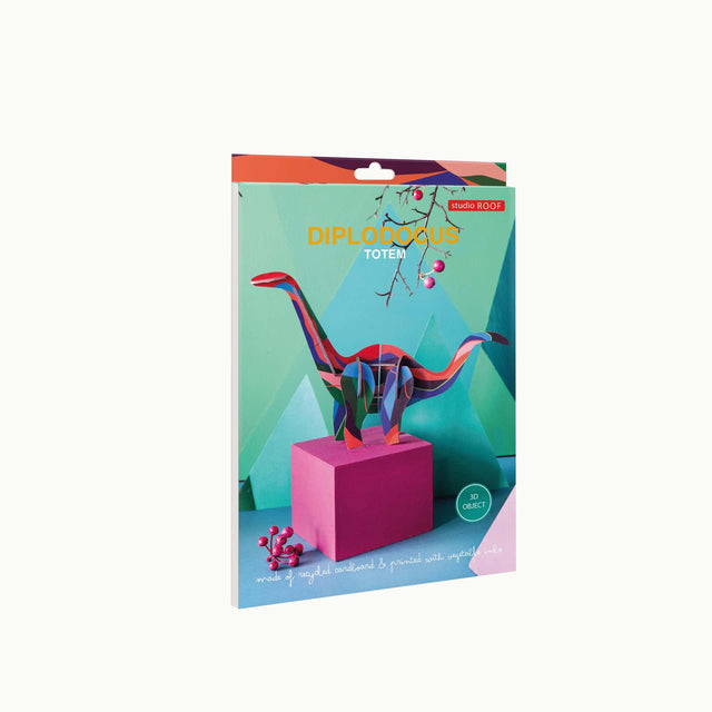 Studio Roof Diplodocus Bastelset B6-Bogen flach verpackt – designwe.love