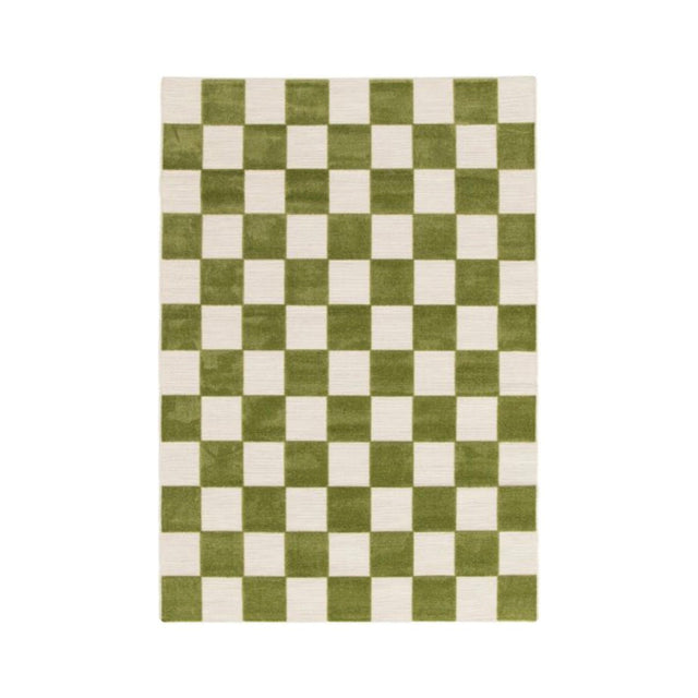 Teppich Schach Grün 200x290 - DesignWe.Love