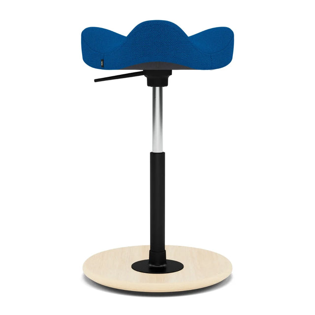 Varier Move Compact Sattelhocker, Holzbasis Natur, Bezug Hallingdal 65 750, Packshot