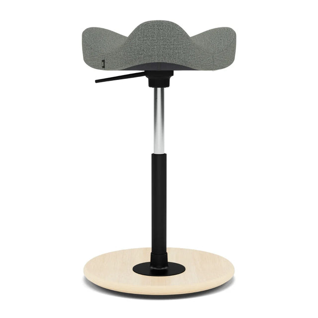 Varier Move Compact Sattelhocker, Holzbasis Natur, Bezug Technicolour 0140, Packshot