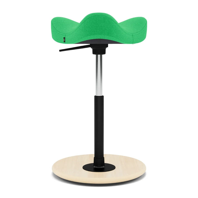Varier Move Compact Sattelhocker, Holzbasis Natur, Bezug Vidar 0932, Packshot