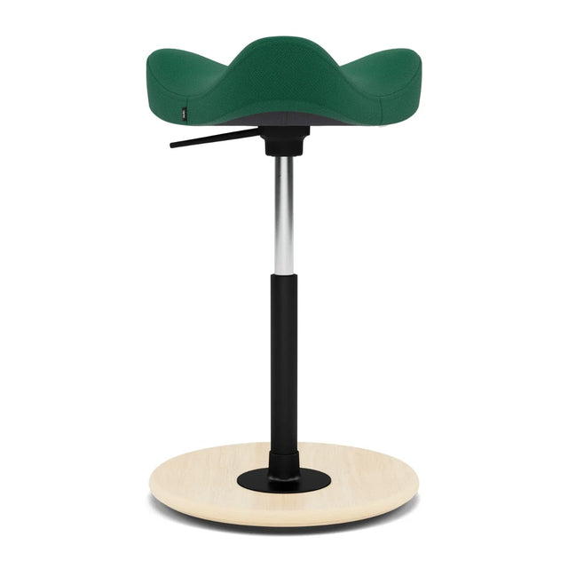 Varier Move Sattelhocker höhenverstellbar, Holzbasis Natur, Bezug Tonal 68206, Packshot