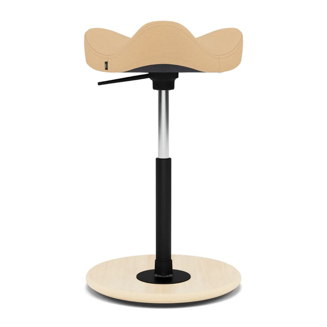 Varier Move Sattelhocker höhenverstellbar, Holzbasis Natur, Bezug Ultra 41572, Packshot