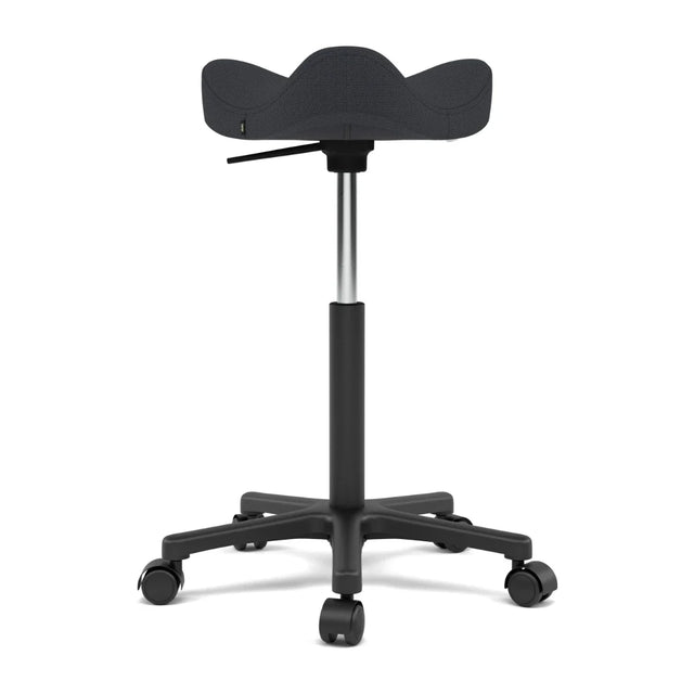 Varier Move Sattelhocker mit Rollen, Fußgestell Schwarz, Bezug Select 60999, Packshot