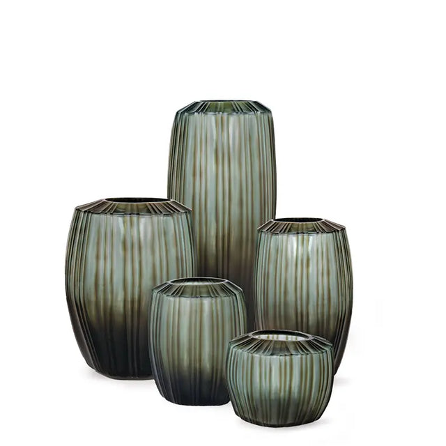 Vase Malibu Familie in der Farbe indigo/smokegrey von Guaxs