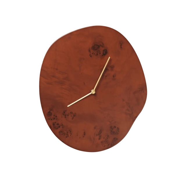 Wanduhr Melt Dark Stained Burl - ferm LIVING