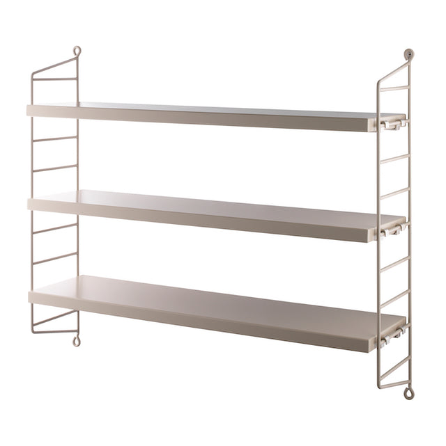 String Pocket Wandregal – Holz & Metall - String Furniture